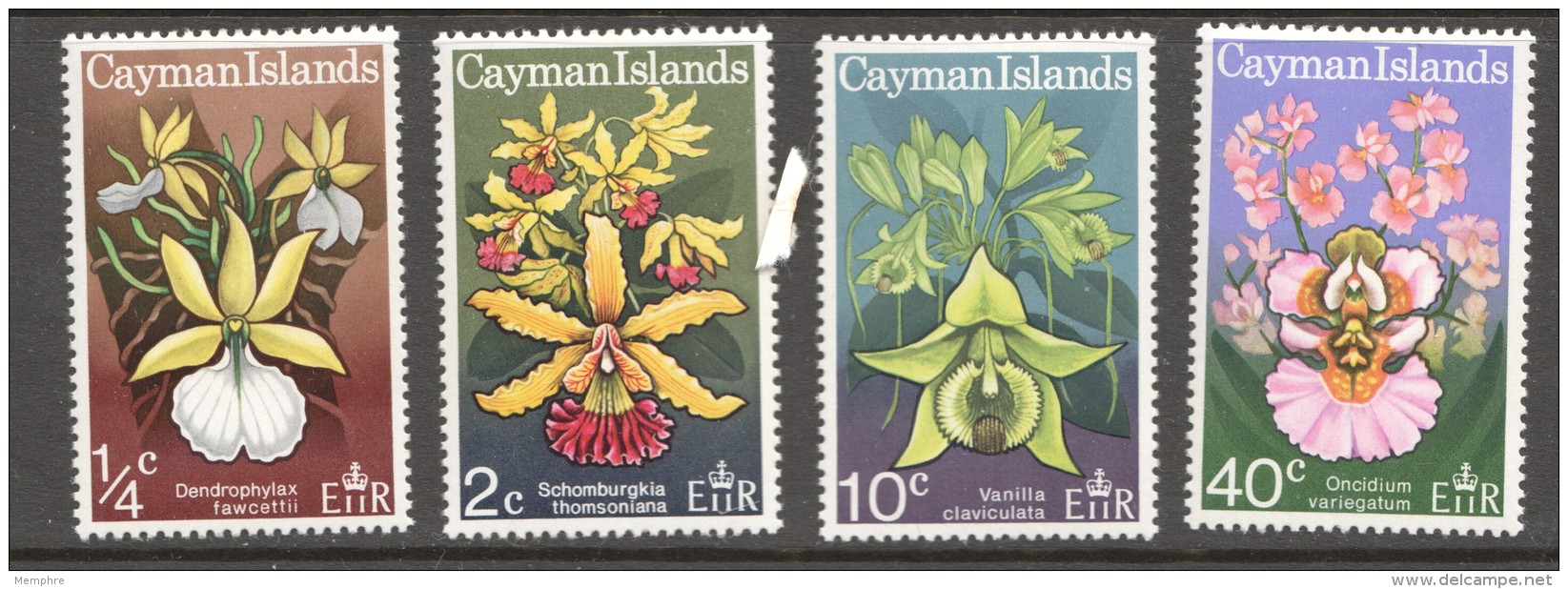 1971  Wild Orchids  SEt Of 4 MM - MH - Kaimaninseln