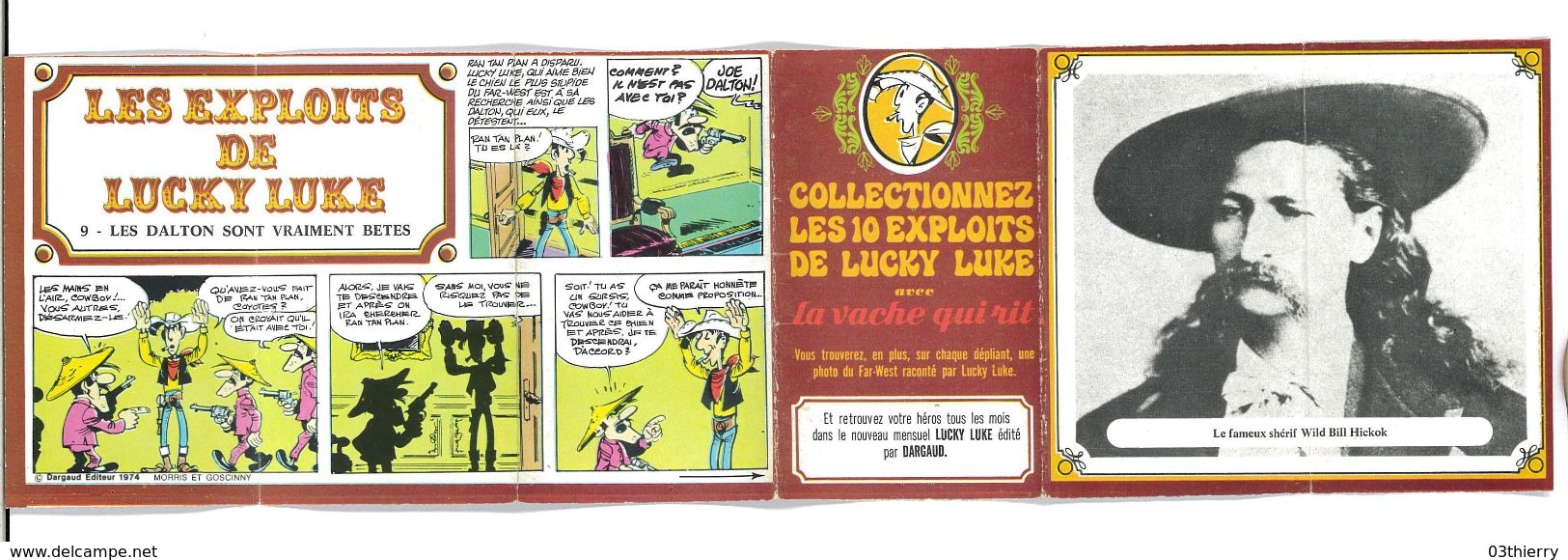 LES EXPLOITS DE LUCKY LUKE N°9 LES DALTON SONT VRAIMENT BETES PUB AVEC LA VACHE QUI RIT - Autres & Non Classés