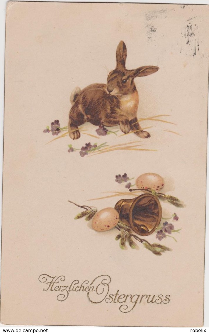 OSTERN  - Herzlichen  Ostergruss  - Alte Ansichtskarten  1917 - Ostern