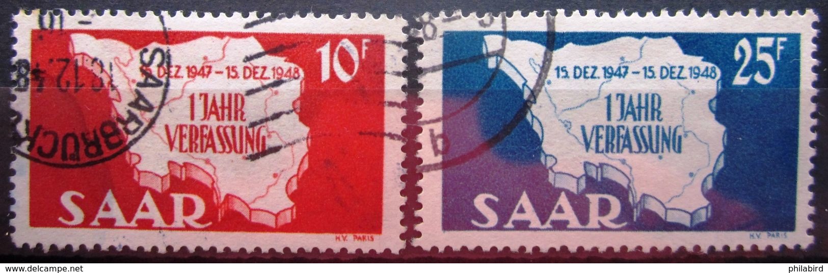 SARRE            N° 248/249         OBLITERE - Usados