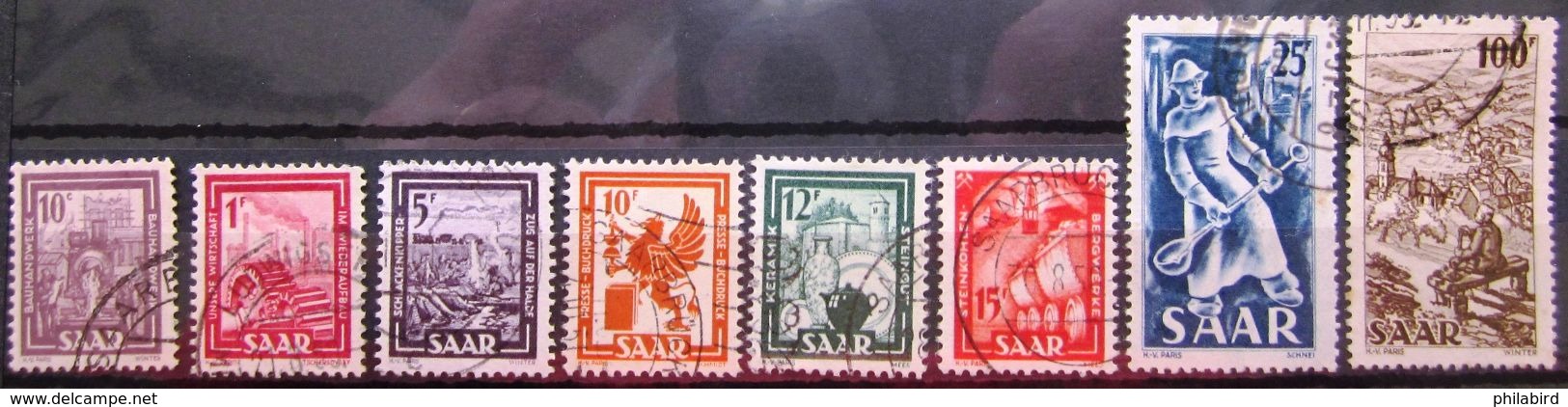 SARRE            N° 255/262         OBLITERE - Used Stamps