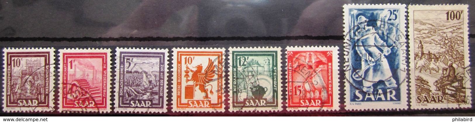 SARRE            N° 255/262         OBLITERE - Used Stamps