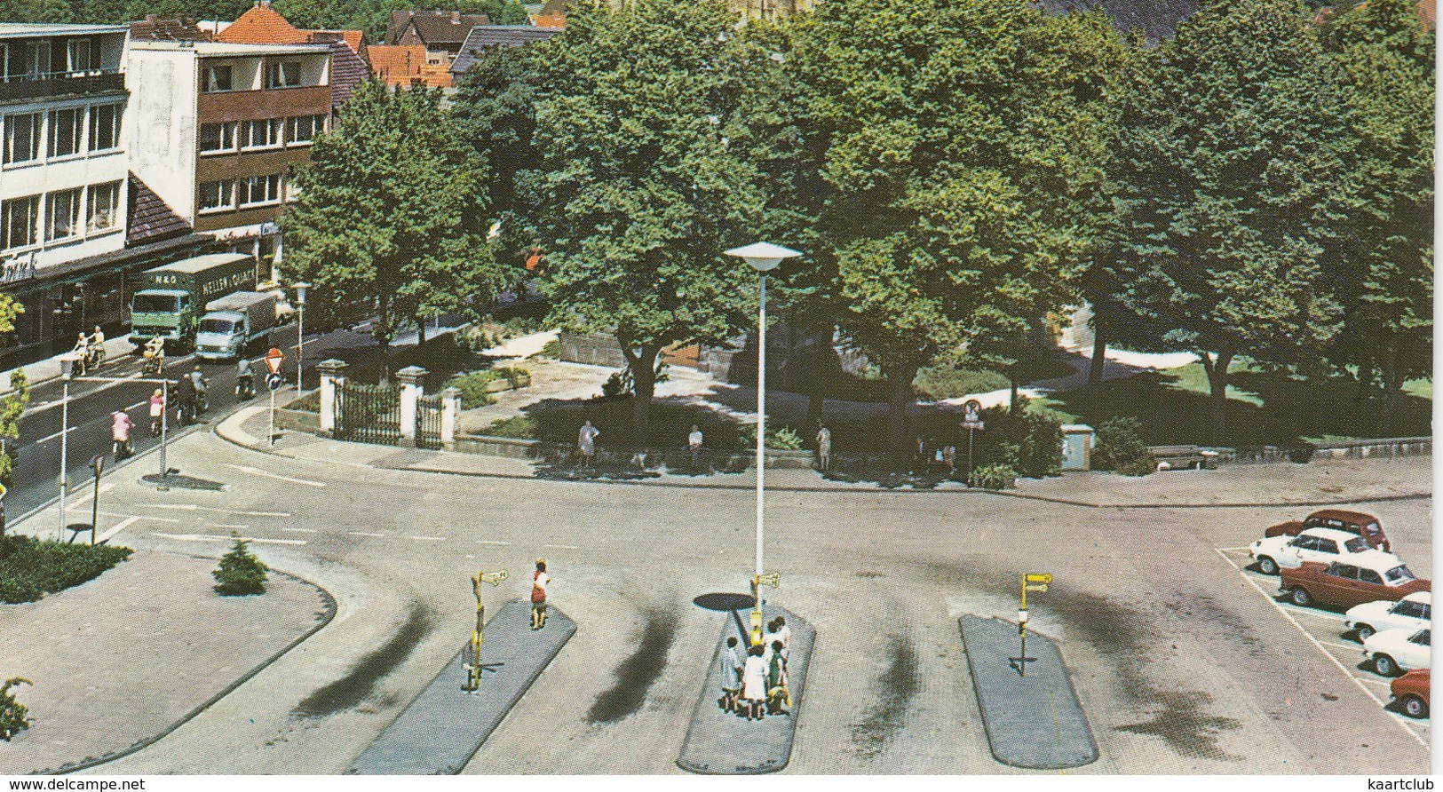 Nordhorn - Reform. Kirche : OPEL REKORD P2 & KADETT-B, RENAULT 4 - Haltestelle -  (D.) - Nordhorn