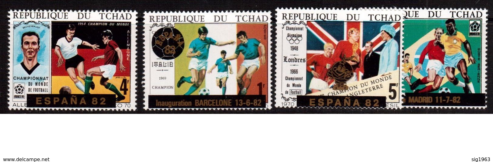 Chad-1982,(Mi.) ,Football, Soccer, Fussball,calcio,MNH - 1982 – Espagne