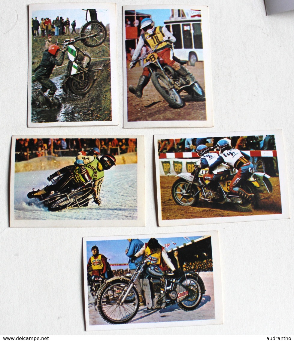 5 Stickers 1976 Moto TRIAL OSSA Ton Van Heugten Heikki Mikkola Album Motos Action Vanderhout - Motos