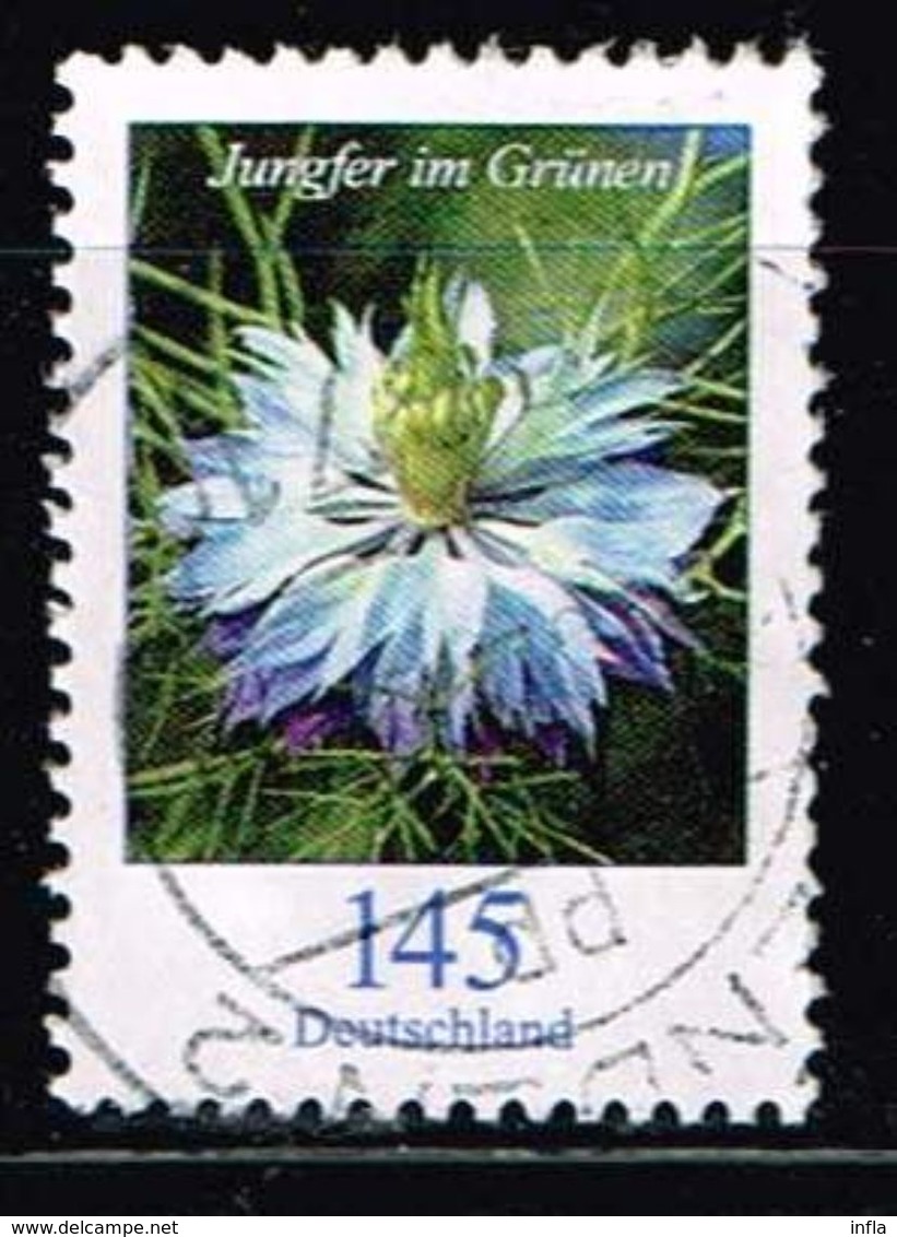 Bund 2018, Michel# 3351 O Blumen: Jungfer Im Grünen - Gebraucht