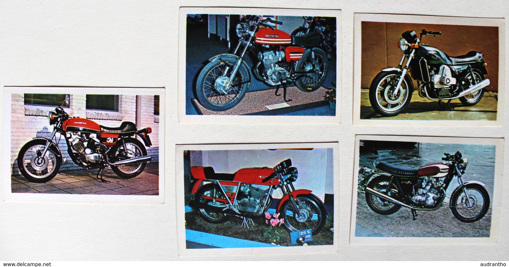 5 Stickers 1976 Moto Morini Corsaro Van Veen OCR 1000 Agusta 125 Sport Triumph Trident Album Motos Action Vanderhout - Motos