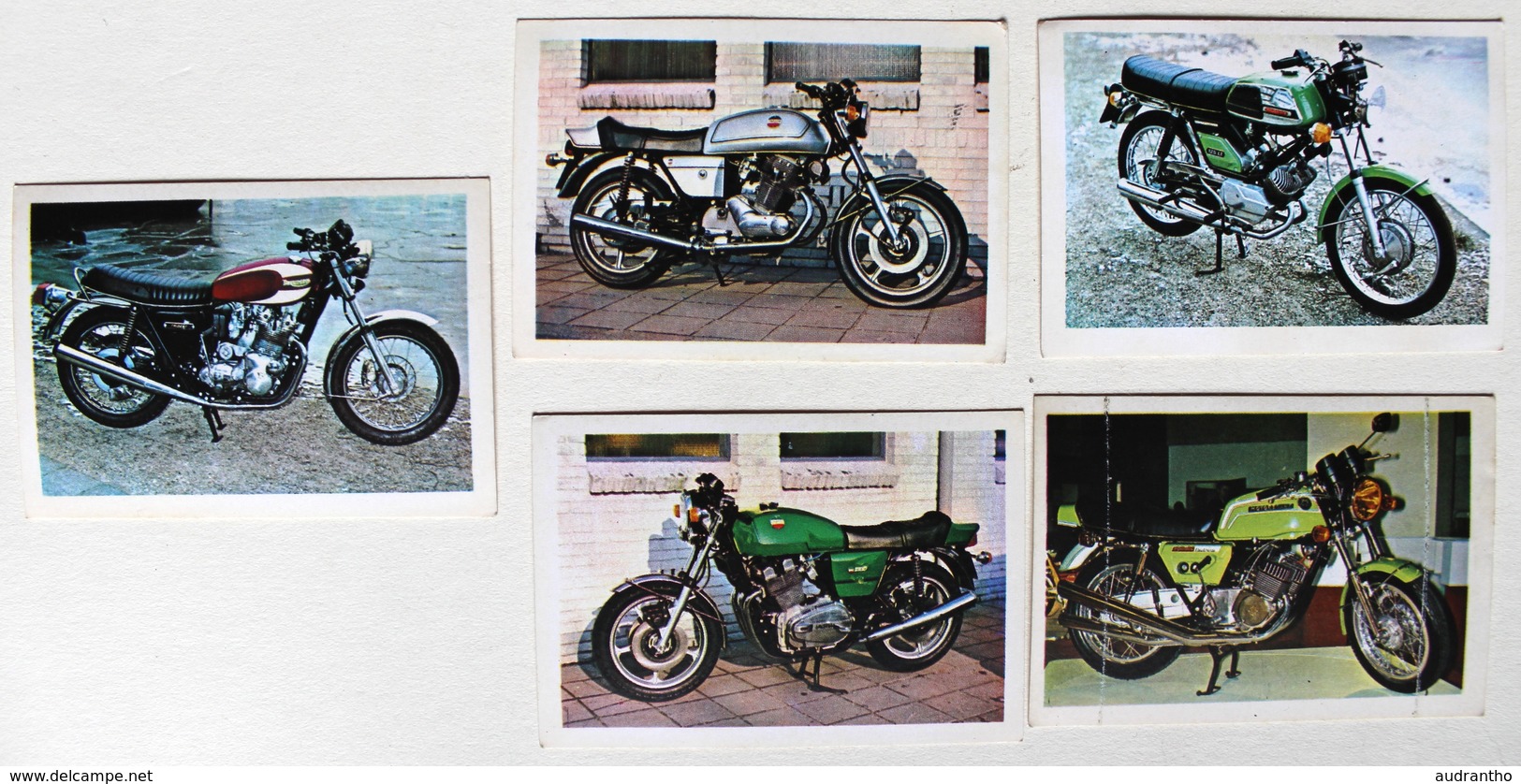 5 Stickers 1976 Moto Motobécane 125 Et 500 Cc Triumph Trident Laverda Album Motos Action Vanderhout - Motos