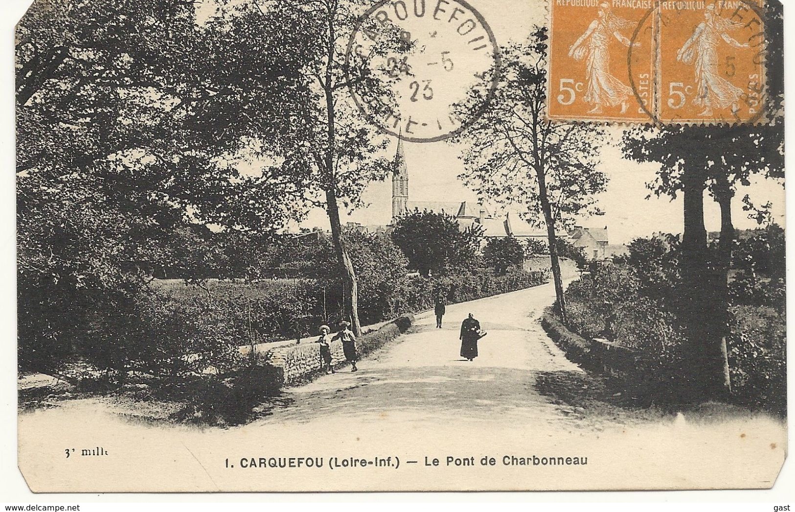 44  CARQUEFOU  LE   PONT  DE   CHARBONNEAU - Carquefou