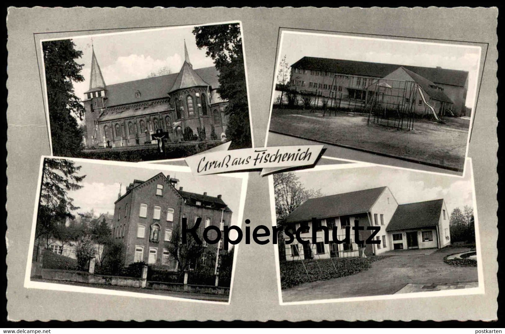 ÄLTERE POSTKARTE GRUSS AUS FISCHENICH HÜRTH AK Postcard Ansichtskarte Cpa - Hürth