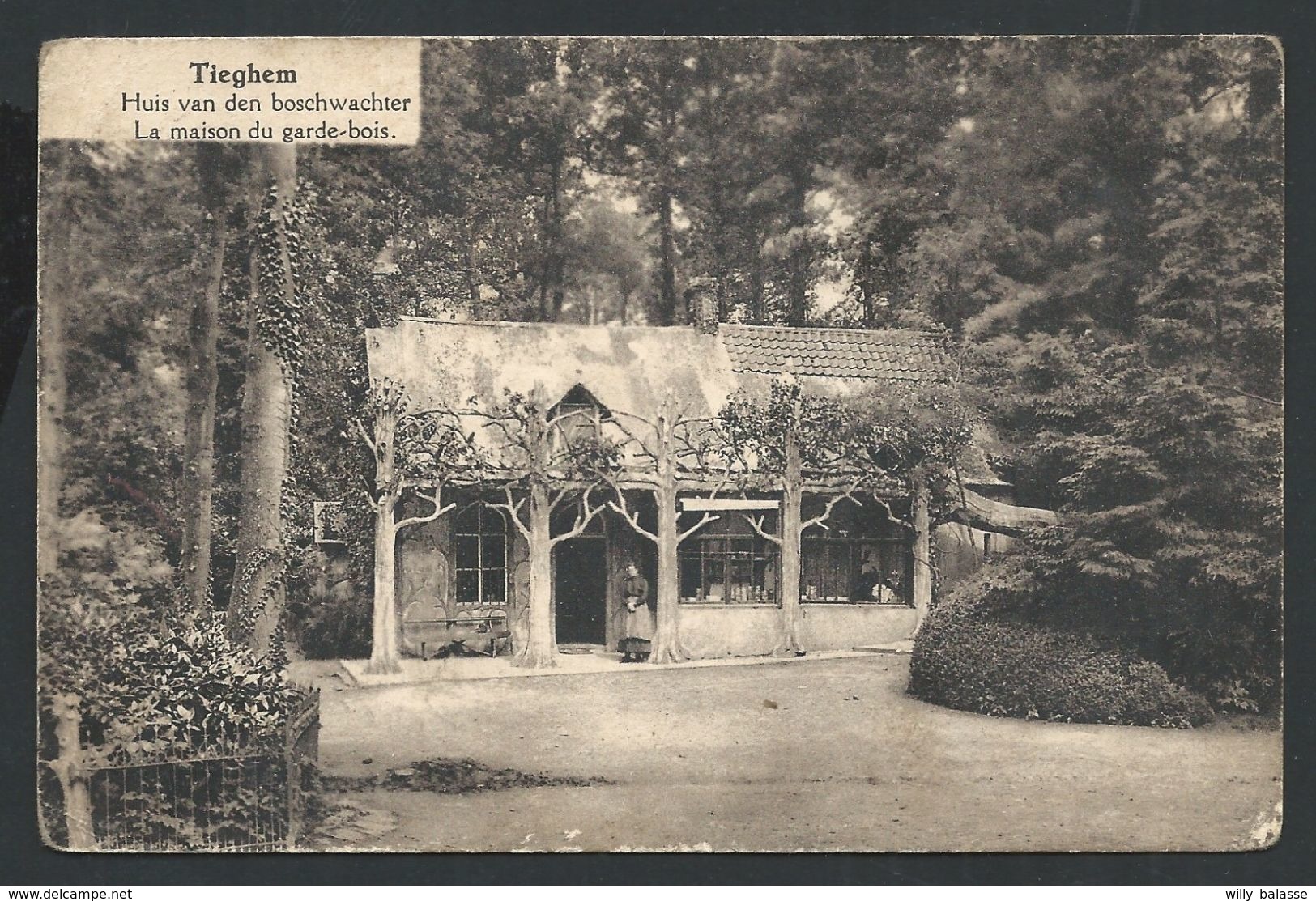 +++ CPA - TIEGHEM  TIEGEM - Maison Du Garde Bois - Huis Van Den Boschwachter  // - Anzegem