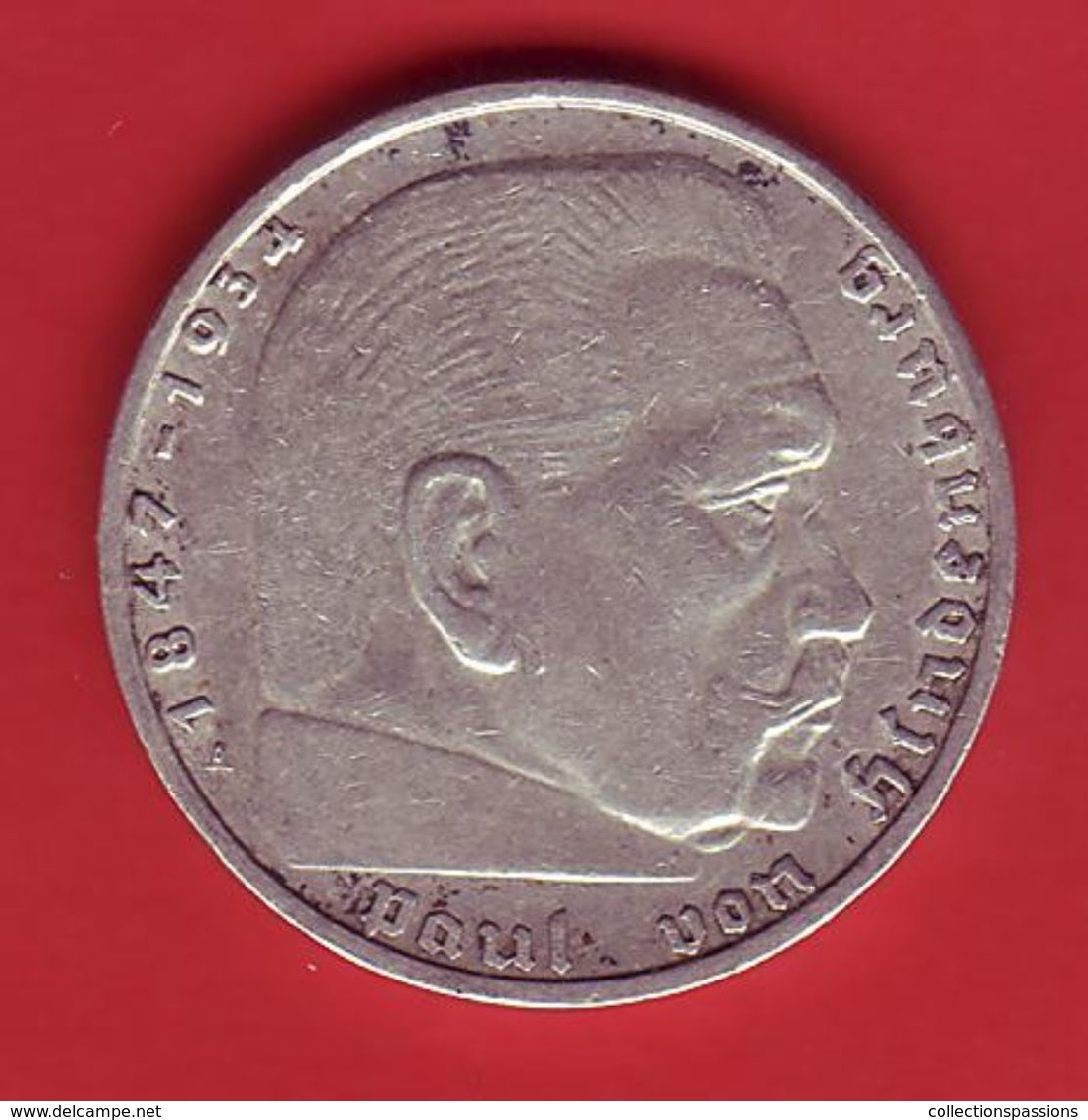 - ALLEMAGNE - Troisième Reich - 2 Reichsmark - 1937 A - Argent - - 2 Reichsmark