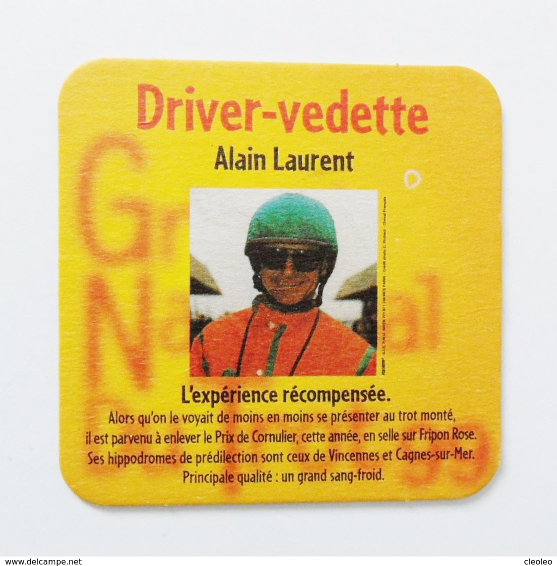 Sous Bock Driver Vedette Alain Laurent - Sous-bocks