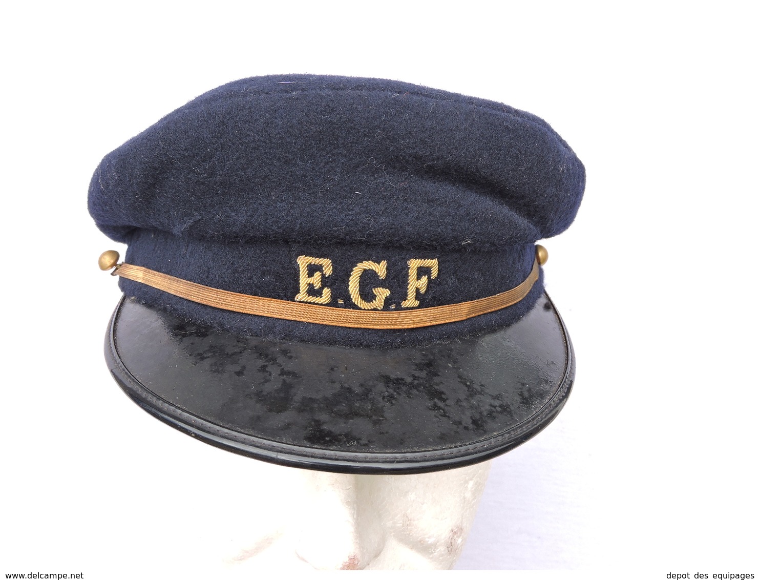 RARE CASQUETTE 1950 E.G.F. = ELECTRICITE & GAZ de FRANCE