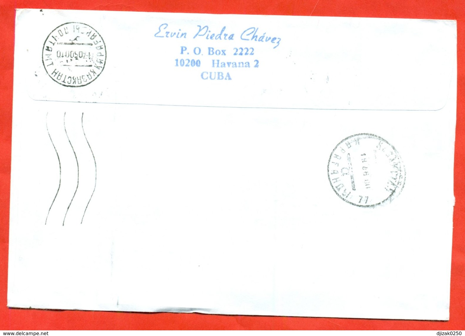 Cuba. Dog. Chaplin. Envelope Passed The Mail. - Lettres & Documents