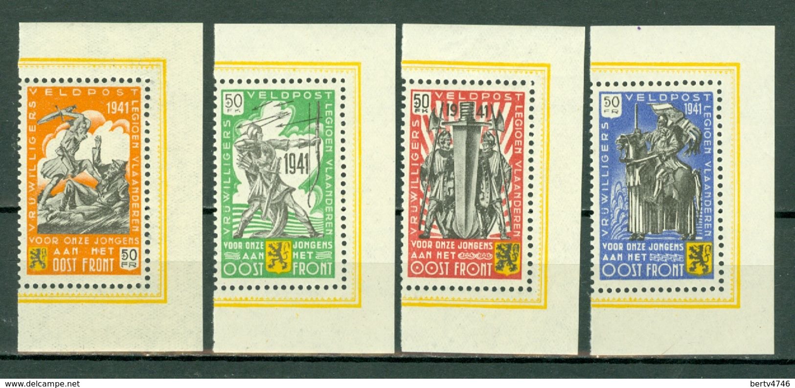 1941 E 22/25** MNH Légion Flamande Antibolcheviste / Vlaams Legioen Tegen Het Bolsjevisme. - Erinnophilie [E]