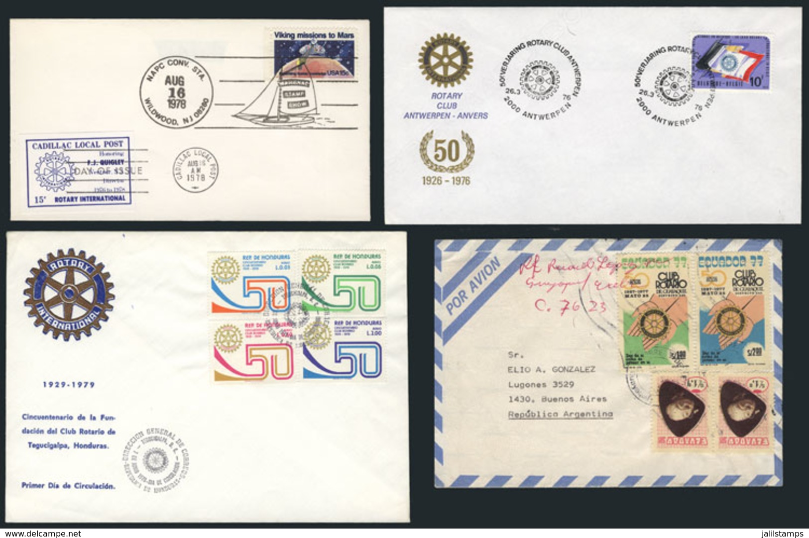 24 TOPIC ROTARY: 20 Covers Related To Topic ROTARY, Very Fine Quality, Very Little Dup - Rotary, Lions Club