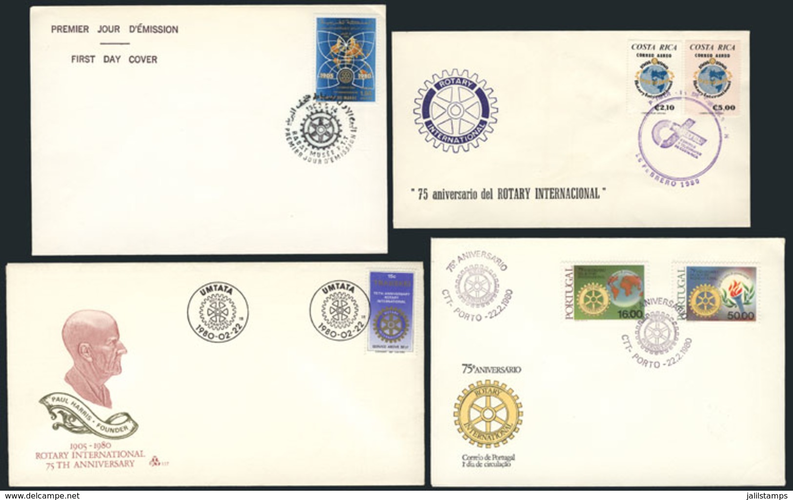 25 TOPIC ROTARY: 10 Covers Related To Topic ROTARY, Very Fine Quality, Little Duplicat - Rotary, Lions Club