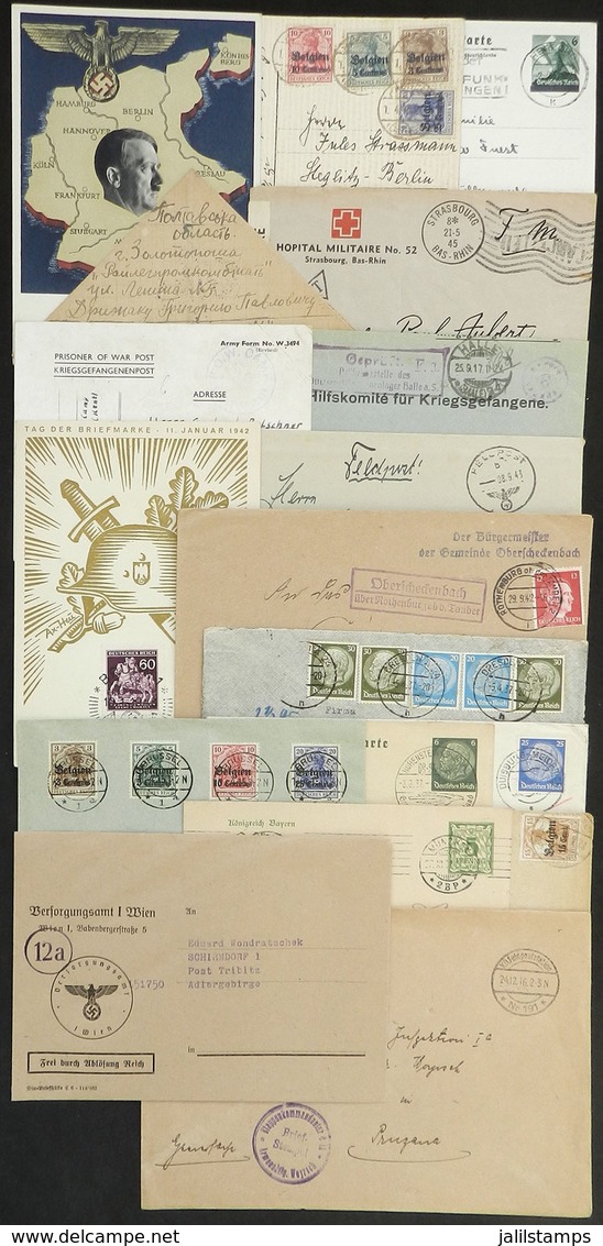 41 GERMANY: 18 Covers Or Cards Of 1900-1946, Including A Good Number Of POW Covers, Ver - Sonstige & Ohne Zuordnung