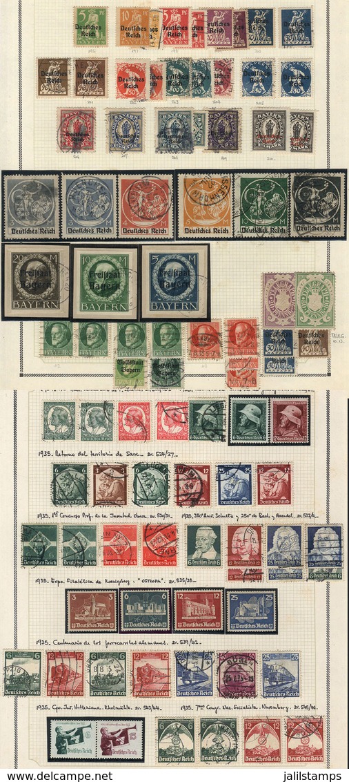 62 GERMANY: Collection In Album (circa 1860 To 1945, Including Many Stamps Of German St - Autres & Non Classés