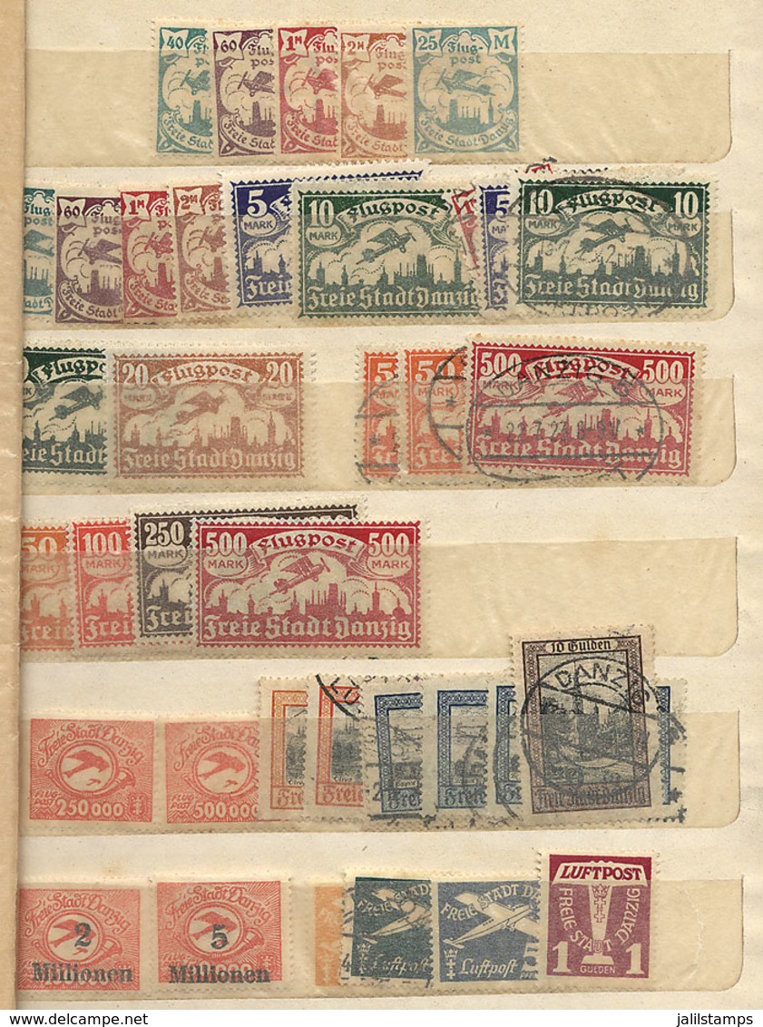 79 GERMANY - DANZIG: Stockbook With Interesting Stamps And Sets, Including Several Good - Autres & Non Classés