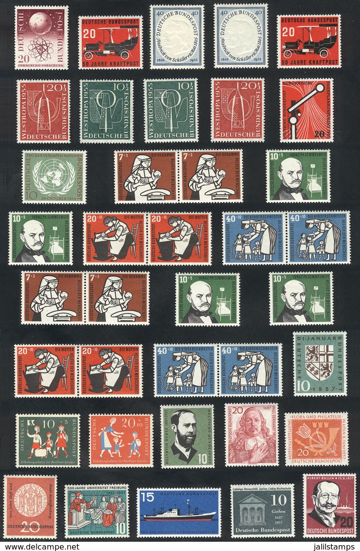 90 WEST GERMANY: Lot Of Complete Unmounted Sets, All Very Fresh And Of Excellent Qualit - Autres & Non Classés