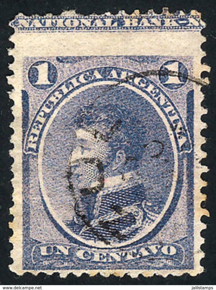 184 ARGENTINA: "GJ.35A, With Variety "very Tall Stamp, With Part Of Printer Imprint" ( - Autres & Non Classés