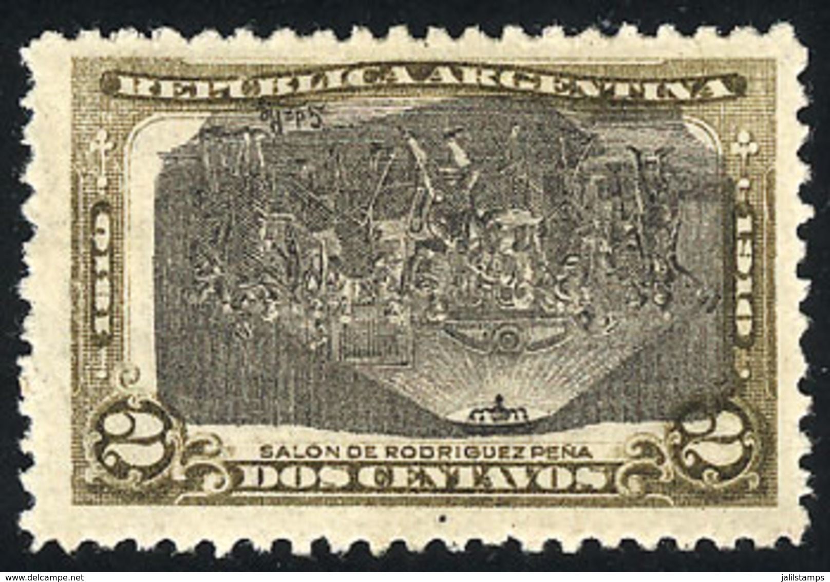 236 ARGENTINA: GJ.302CI, 1910 Centenary Of The May Revolution 2c. With INVERTED CENTER, - Autres & Non Classés
