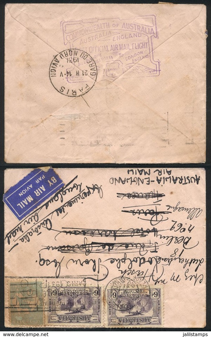 442 AUSTRALIA: AP/1931 Sydney - Paris - Berlin: Cover Flown On The FIRST OFFICIAL AIRMAI - Other & Unclassified