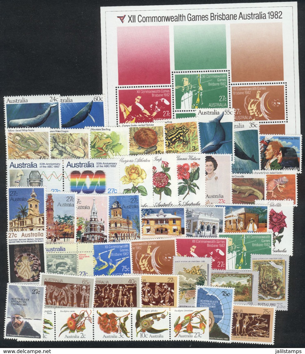 450 AUSTRALIA: Stamps Issued In The Year 1982, Unmounted, Excellent Quality, Face Value - Autres & Non Classés