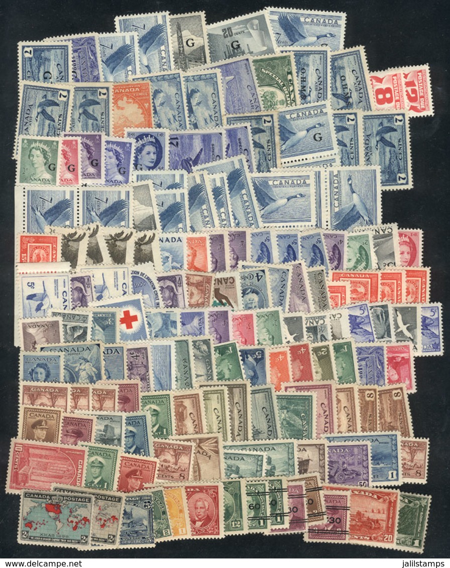 512 CANADA: Attractive Group Of Unused Stamps, Many MNH, Very Fine General Quality. It I - Autres & Non Classés