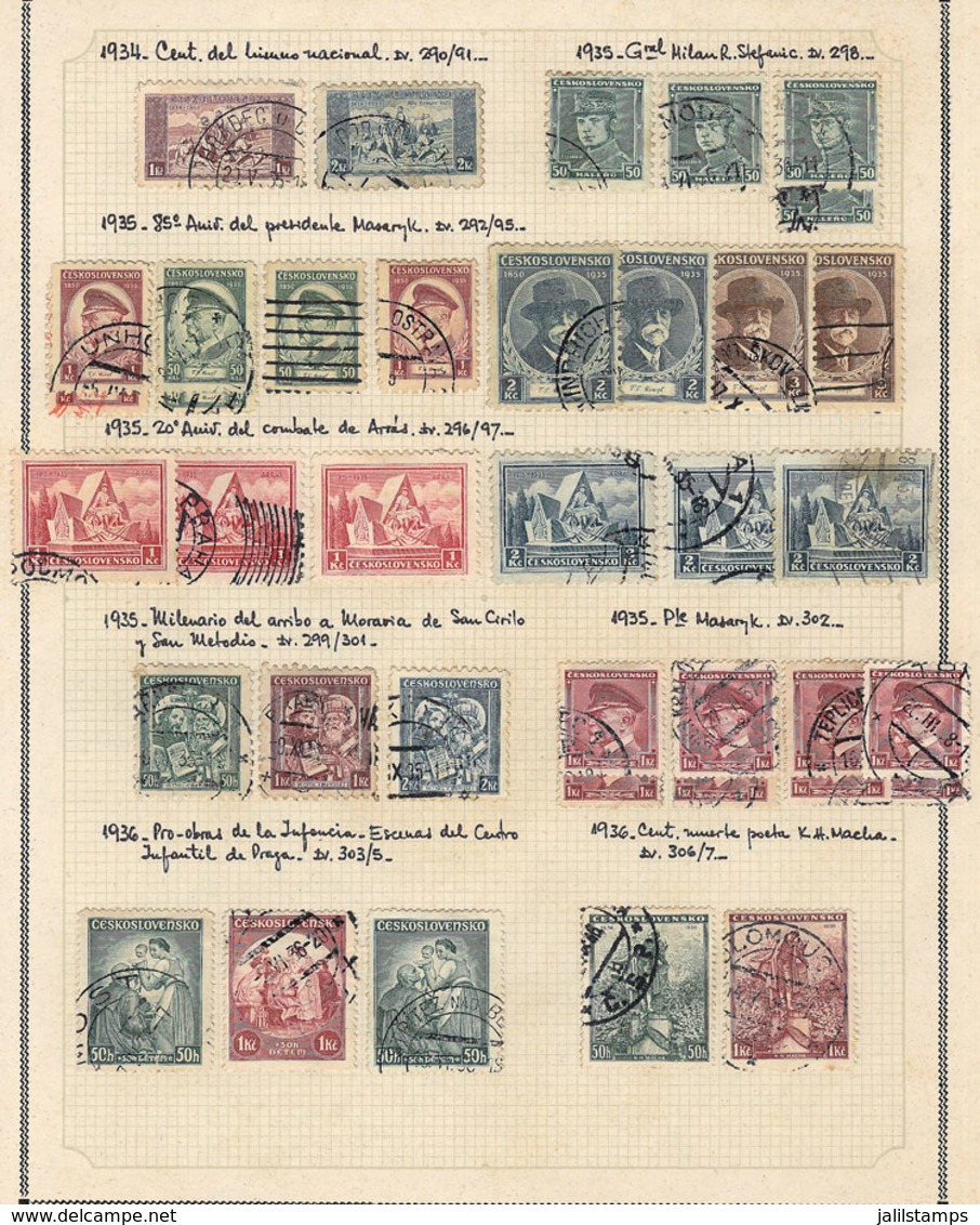 521 CZECHOSLOVAKIA: Collection In Album (circa 1939 To 1970), With Mint (mostly Lightly - Autres & Non Classés