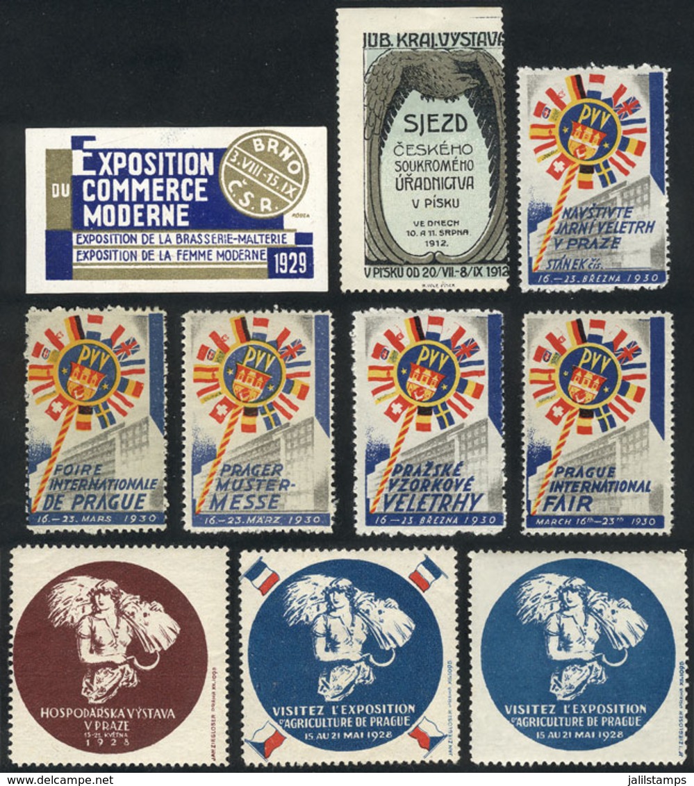 523 CZECHOSLOVAKIA: 10 Old Cinderellas, Very Thematic, Colorful And Interesting Group! - Erinnophilie