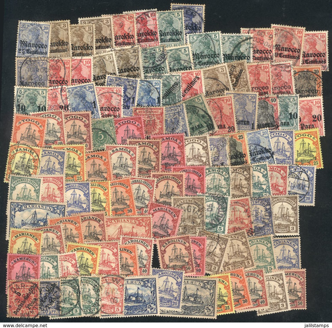 627 GERMAN COLONIES: Lot Of Interesting Stamps, High Catalogue Value, Mint (some Without - Autres & Non Classés