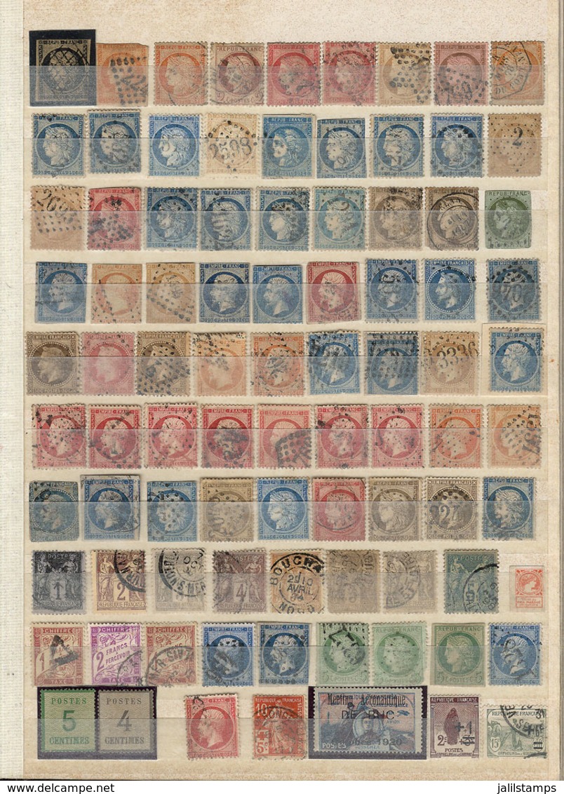 755 FRANCE: Accumulation In Stockbook, Including From Very Old To Modern Stamps, Used Or - Collections