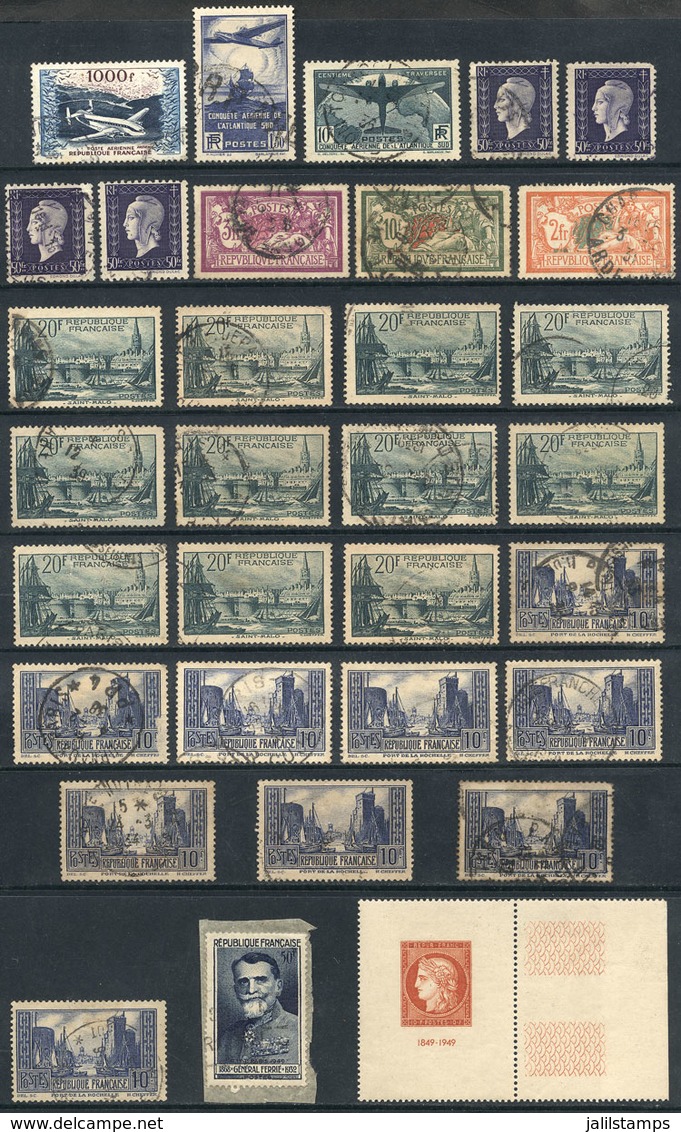 757 FRANCE: Lot Of Interesting Stamps, Most Used, General Quality Is Fine To Very Fine, - Collections
