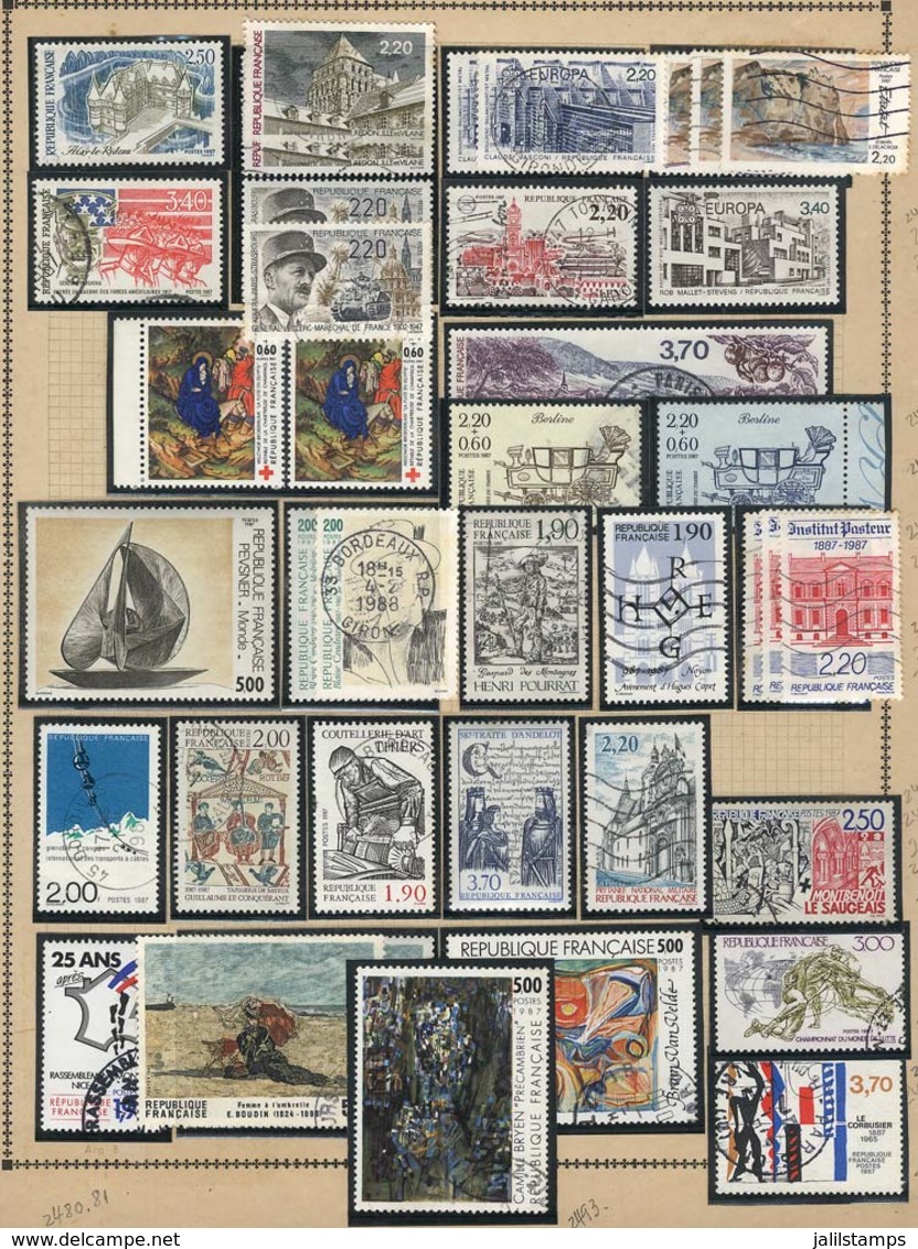 758 FRANCE: Collection In Album (circa 1959 To 1990), With Mint (many Are MNH) Or Used S - Collections