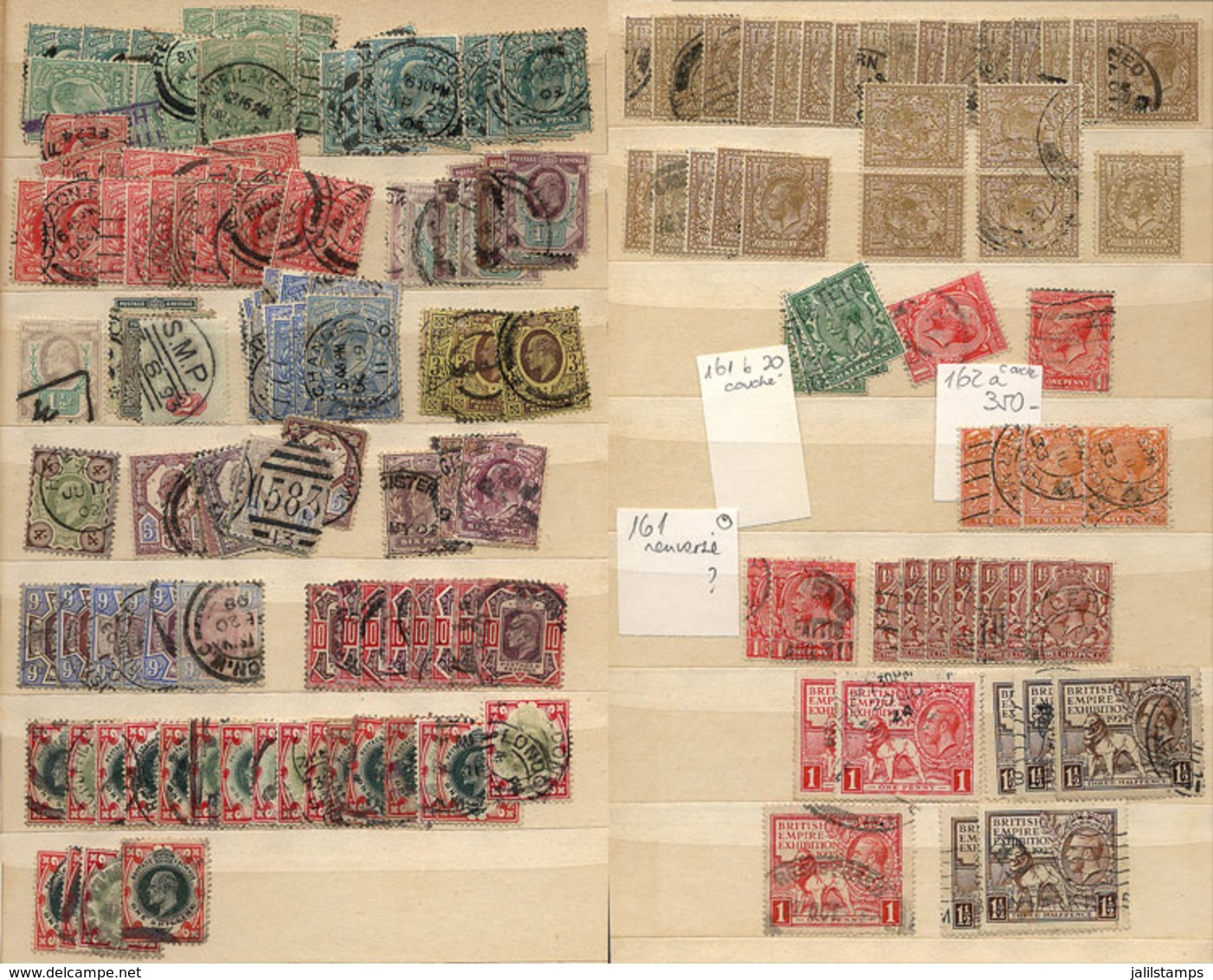787 GREAT BRITAIN: Stockbook With Several Hundreds Stamps Of Circa 1920/50s, There Are S - Service