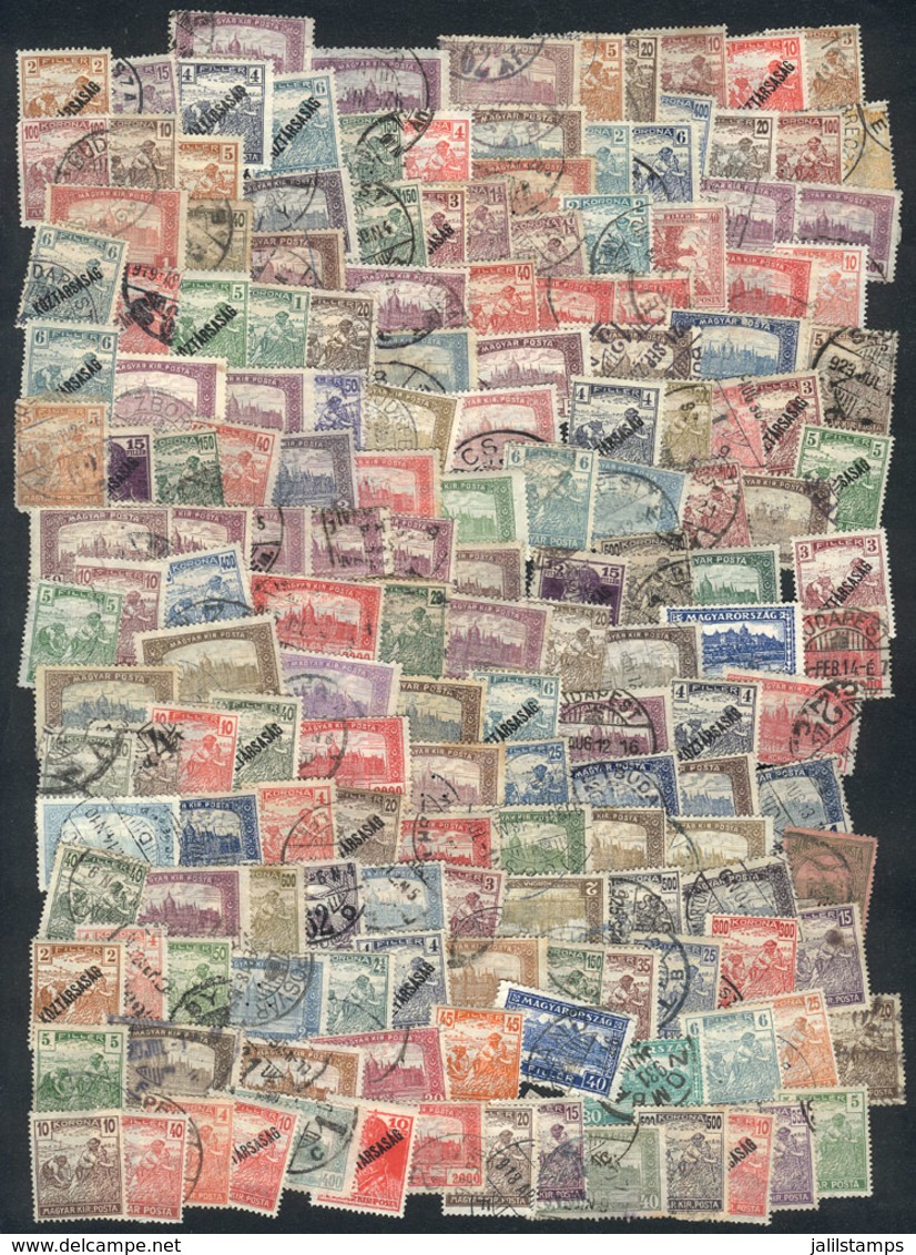 822 HUNGARY: Interesting Lot Of Several Hundreds Old Stamps, Very Fine General Quality! - Autres & Non Classés