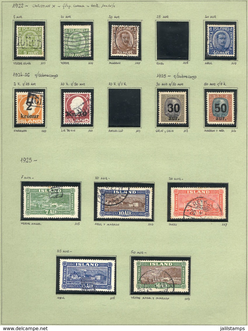 842 ICELAND: Collection In Album (circa 1876 To 1985), Used Or Mint Stamps, Most Of Fine - Autres & Non Classés