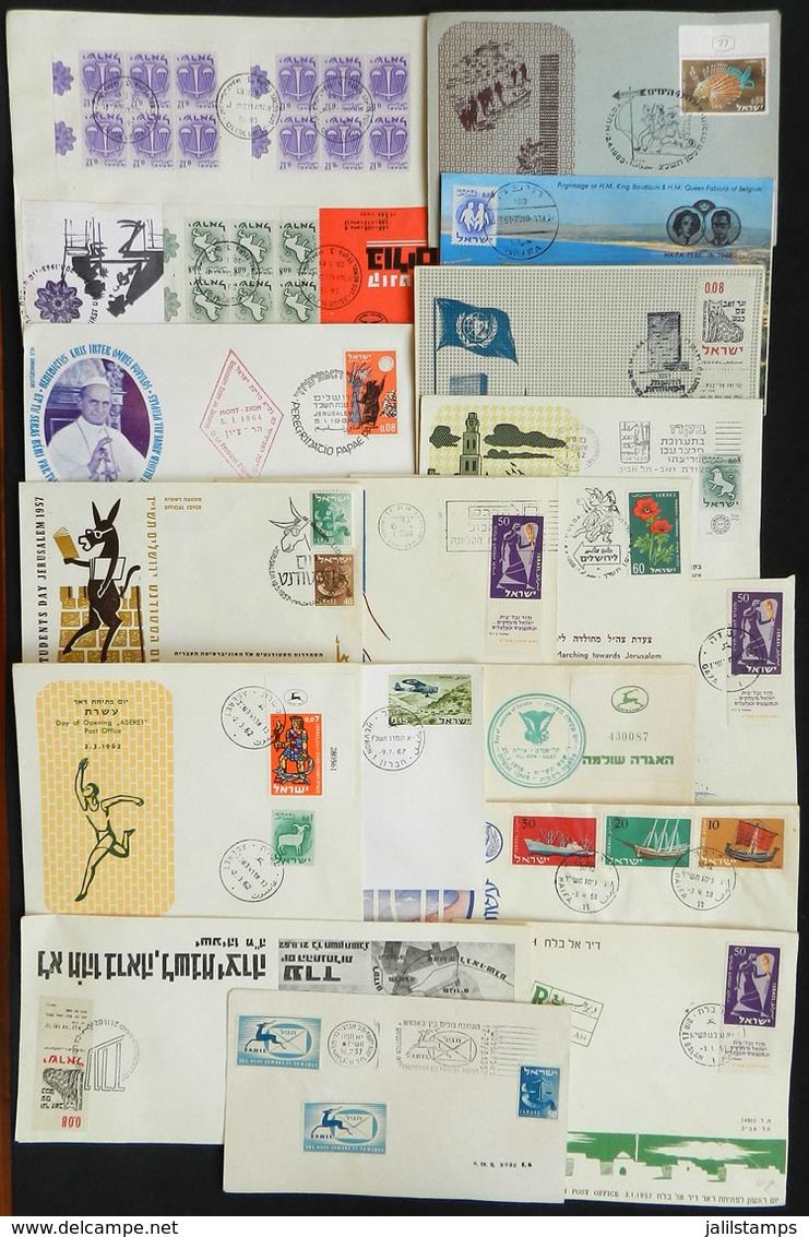 857 ISRAEL: Box With Approximately 500 Covers And Cards With Special Cancels, First Day - Autres & Non Classés