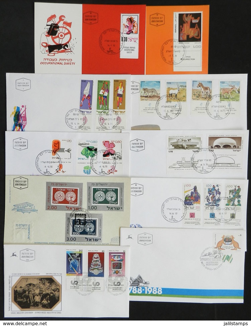 861 ISRAEL: Box With Approximately 500/600 Covers And First Day Cards Of 1970/1988, Very - Autres & Non Classés