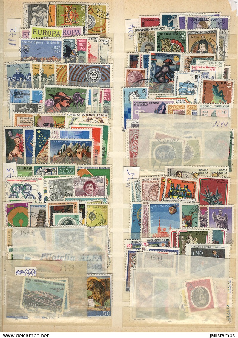 891 ITALY: Stock With Large Number Of Used Stamps (probably Thousands) In Large Stockboo - Non Classés
