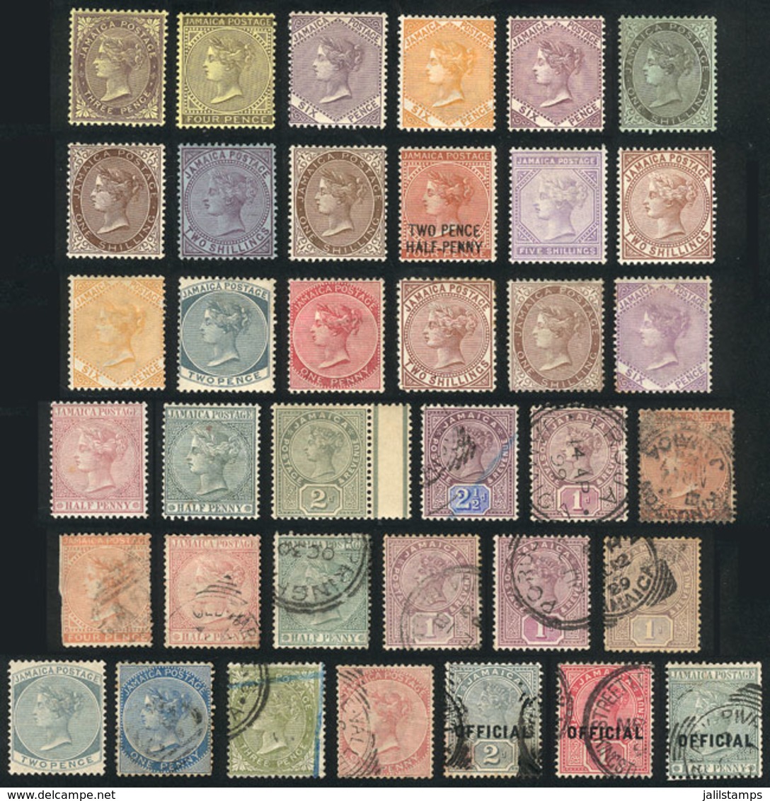 906 JAMAICA: Interesting Lot Of Old Stamps, Most Of Fine To Very Fine Quality (a Few May - Autres & Non Classés