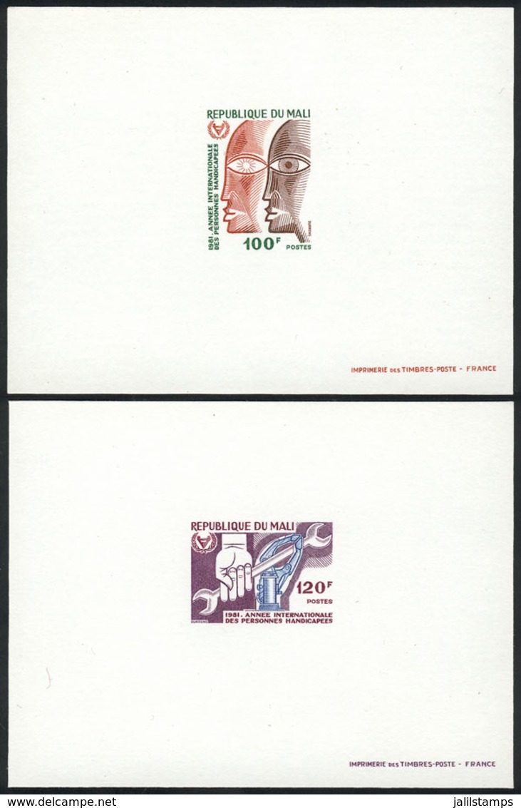 1004 MALI: Yvert 422/3, 1981 International Year Of Disabled Persons, Compl. Set Of 2 Valu - Mali (1959-...)