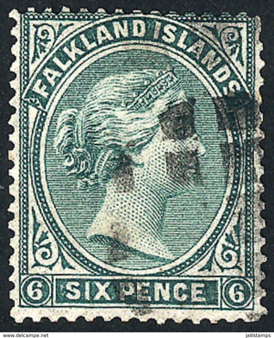 1021 FALKLAND ISLANDS/MALVINAS: Sc.3, With Nice Mute Cancel, Tiny Thin (soft And Small, O - Falkland