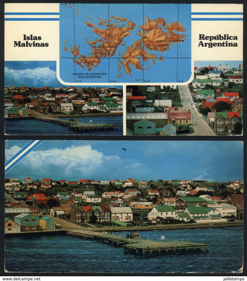 1049 FALKLAND ISLANDS/MALVINAS: 6 Postcards With Fantastic Views Of Puerto Argentino (Por - Falkland