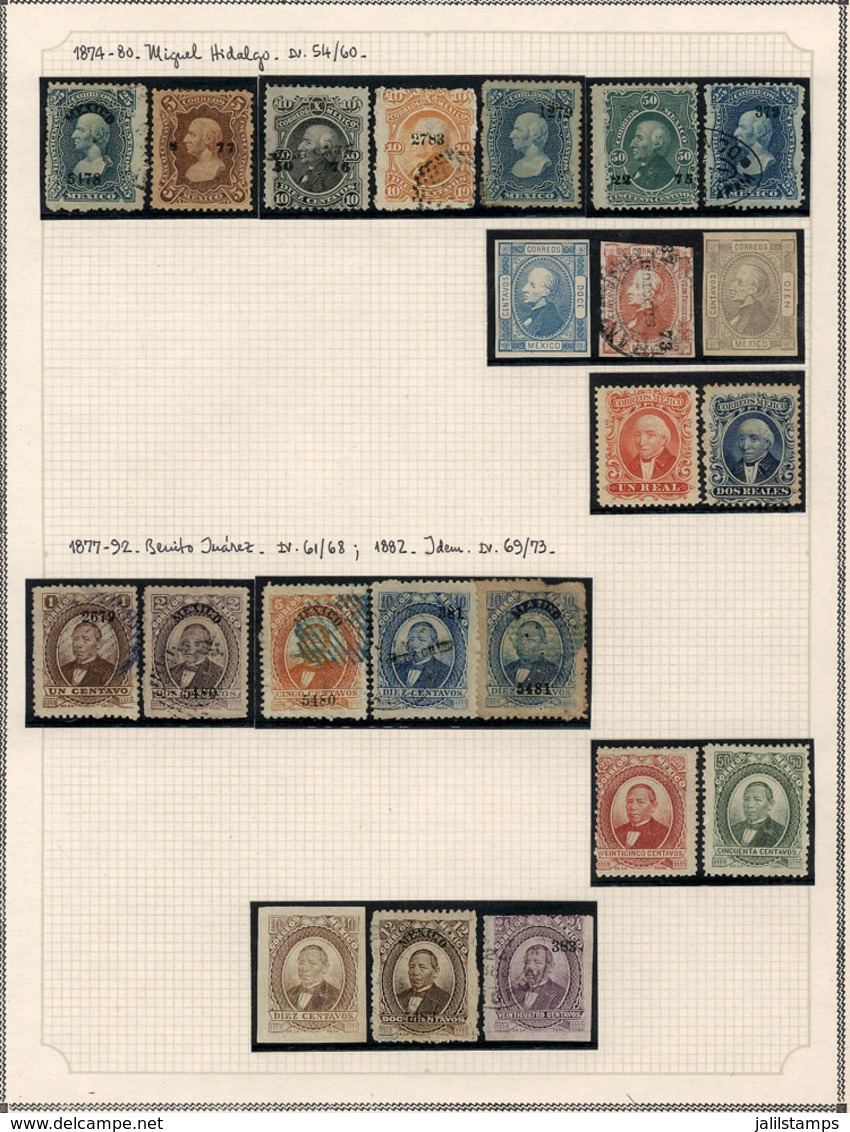 1061 MEXICO: Collection On Pages (circa 1874 To 1980), Used Or Mint Stamps, Most Of Fine - Mexique