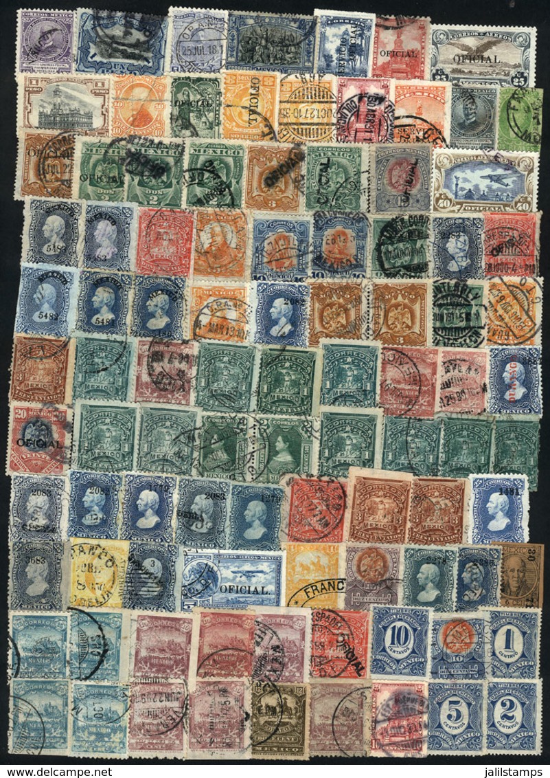 1062 MEXICO: SEVERAL HUNDREDS Old Used Stamps, Most Of Excellent Quality. With A Wide Ran - Mexique