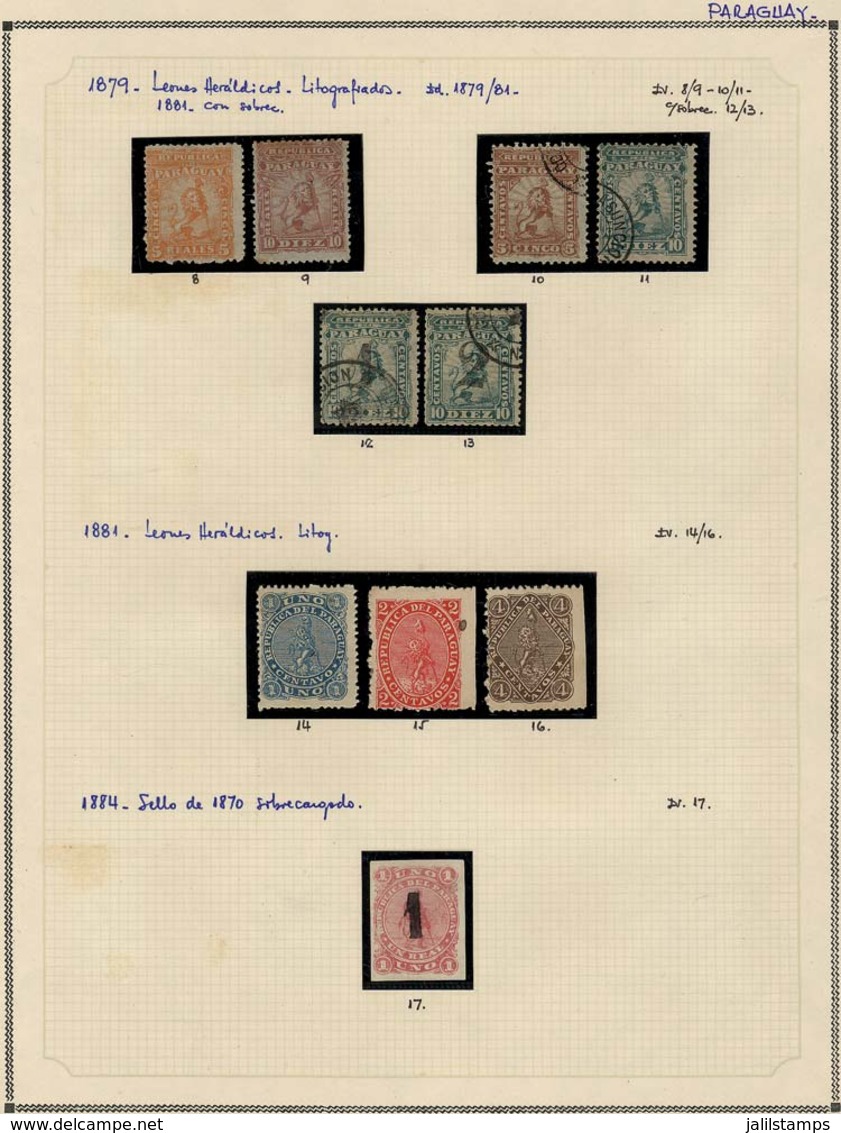 1113 PARAGUAY: Collection In Album (circa 1870 To 1960) Including A Large Number (probabl - Paraguay